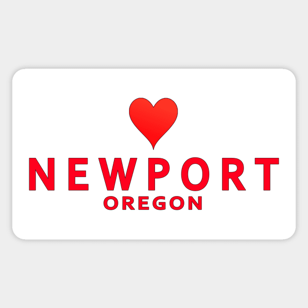 Newport Oregon Sticker by SeattleDesignCompany